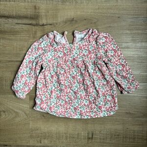 🌺5/$20 Carter's Pink and White Floral Top